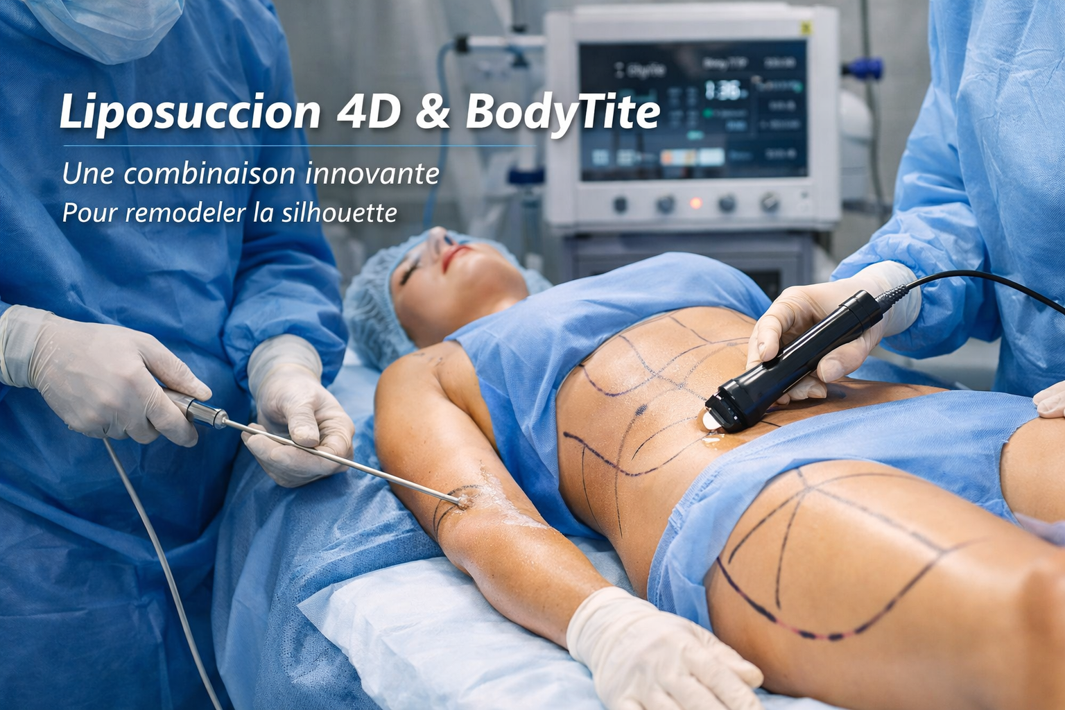 Liposuccion 4D et BodyTite : une combinaison innovante pour remodeler le corps et traiter certaines pathologies comme le lipœdème